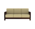 Bregg Wooden Sofa Set 3+1+1 Seater - Image 5