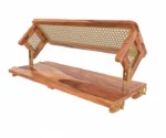 Classic Reversible Cane Back Wooden Handmade Swing for Home – Sheesham wood - Image 7