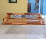 Melodious Multiple Tile Fitted Handmade Wooden Swing for Home – Sheesham wood - Image 2