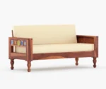 Nonii Solid Sheesham Wood Sofa Set (Honey Finish) - Image 4