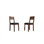 aharaja Sheesham Wood Dining Table 6 Seater | Wooden Six Seater Dinning Table with Grey Cushion Chairs & Bench | Dinner Table 6 Seater | Dining Room Sets | Self Assembly, Natural Finish - Image 6