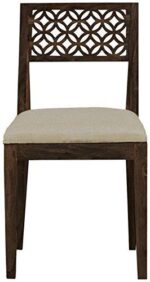 Maharaja Solid Sheesham Wood Dining Table 6 Seater | Wooden Six Seater Dinning Table with Cushion Chairs | Dinner Table 6 Seater | Dining Room Sets | Self Assembly, Dark Walnut - Image 4