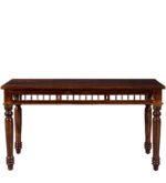 Handicraft Wooden Traditional Dining Table 6 Seater | Wooden Six Seater Dinning Table with 6 Chairs for Home | Chairs with Cushion | Dining Room Sets | Solid Sheesham Wood, Brown Teak Finish - Image 20