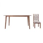 Solid Sheesham Wood Dining Table 6 Seater | Wooden Six Seater Dinning Table with Cushion Chairs | Dinner Table 6 Seater | Dining Room Sets | Self Assembly, Walnut Finish - Image 12