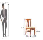 Sheesham Wood  Dining Table with Cushioned Chairs for Living Room Wooden Dining Room Set for Home (Walnut Finish) - Image 19