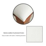 Tiya Dining Table 6 Seater | Six Seater Dinning Table with 6 Chairs for Home | Rosewood, Honey Finish, Self Assembly(DIY) - Image 5