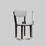 Solid Sheesham Wood Rectangle 45 Inch Dining Table 4 Seater | Wooden 4 Seater Dinning Table Set | Dinner Table with Four Chairs | Criss Cross Table & Cushioned Chair - Image 13