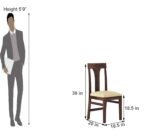 Sheesham Wood  Dining Table with Cushioned Chairs for Living Room Wooden Dining Room Set for Home (Walnut Finish) - Image 30