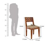 Maharaja Solid Sheesham Wood Dining Table 6 Seater | Wooden Six Seater Dinning Table with Cushion Chairs | Dinner Table 6 Seater | Dining Room Sets | Self Assembly, - Image 8