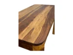 Table à manger rectangulaire Sheesham Bois Massif 120cm pour jusqu'à 6 Personnes - Image 5