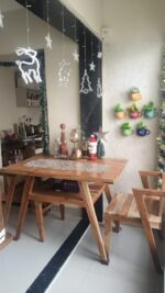 Ixigo 2 Seater Rattan Dining Set | Dining Table and 2 Chair for Living Room | Natural Finish, Acacia Wood | Compact Dining Set for Hotel, Cafes, Home - Image 8