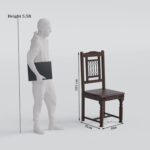 Solid Sheesham Wood 4 Seater Round Dining Table Set with Chairs | Wooden Dining Set for Home | Kitchen & Dining Room | Finish Color - Walnut Finish | - Image 6