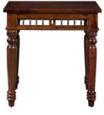 Handicraft Solid Sheesham Wood Dining Table 2 Seater | Wooden Two Seater Dinning Table with 2 Chairs for Home | Chairs with Cushion | Dining Room Sets for Restaurants | Rosewood - Image 6
