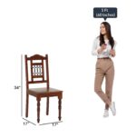 Solid Sheesham Wood 6 Seater Dining Table Set with 4 Chair 1 Bench|Wooden Dining Set |Handcrafted Dining Table Set for Home Kitchen & Dining Room(Natural Finish) - Image 4