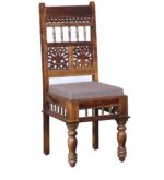 Handicraft Solid Sheesham Wood Dining Table 2 Seater | Wooden Two Seater Dinning Table with 2 Chairs for Home | Chairs with Cushion | Dining Room Sets for Restaurants | Rosewood - Image 2