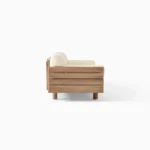 Adouer Wood Acacia Frame 3 Seater Sofa in Natural Finish – Minimalist Charm with Modern Comfort - Image 4