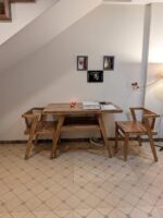 Ixigo 2 Seater Rattan Dining Set | Dining Table and 2 Chair for Living Room | Natural Finish, Acacia Wood | Compact Dining Set for Hotel, Cafes, Home - Image 9