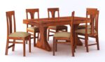 Sheesham Wood  Dining Table with Cushioned Chairs for Living Room Wooden Dining Room Set for Home (Walnut Finish) - Image 23
