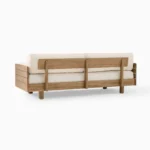 Adouer Wood Acacia Frame 3 Seater Sofa in Natural Finish – Minimalist Charm with Modern Comfort - Image 7