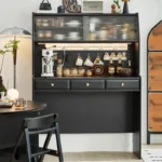 Double Drop Leaf Round Table with 4 Folding Chairs - Image 14