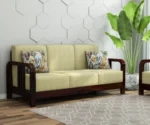 Bregg Wooden Sofa Set 3+1+1 Seater - Image 6