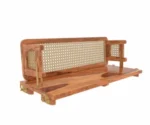 Classic Reversible Cane Back Wooden Handmade Swing for Home – Sheesham wood - Image 2