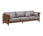Denis Teak 3 Seater Sofa - Image 3
