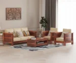 Emma Solid Sheesham Wood Sofa Set - Image 7