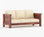 Emma Solid Sheesham Wood Sofa Set - Image 3