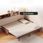 Japandi Solid Oak Wood Frame Pull-Out Day Bed - Image 10