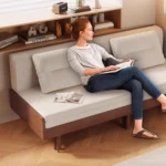 Japandi Solid Oak Wood Frame Pull-Out Day Bed - Image 13