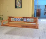 Melodious Multiple Tile Fitted Handmade Wooden Swing for Home – Sheesham wood - Image 5