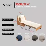 Modern Minimalist Sofa Bed - Image 7