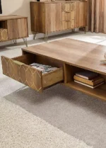Orleans 2 Drawer Coffee Table Mango - Image 9