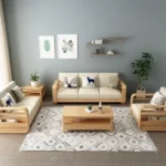 Sofa Set Wooden Sofa Design Premium Pine Wood Sofa Set For Living Room