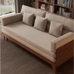 DM Solid Wood Frame Pull-Out Sofa Bed - Image 7