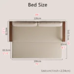 Solid Wood Pull Out Sofa Bed with Underneath Storage Drawers - Image 4
