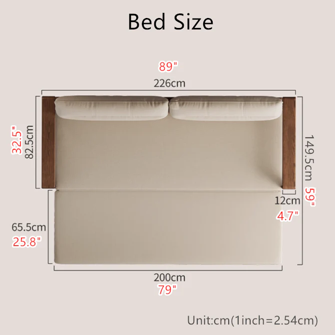 Solid Wood Pull Out Sofa Bed with Underneath Storage Drawers - Image 4