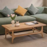 Wood style design simple solid wood coffee table - Image 10