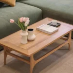 Wood style design simple solid wood coffee table - Image 13