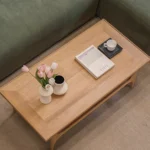 Wood style design simple solid wood coffee table - Image 14
