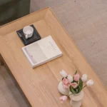 Wood style design simple solid wood coffee table - Image 9