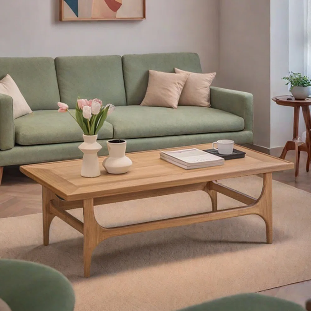 Wood+style+design+simple+solid+wood+coffee+table Wood style design simple solid wood coffee table - Image 1