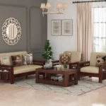 Zoko Solid Sheesham Wood Sofa Set